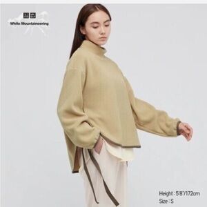 Uniqlo x White Mountaineering Fleece Oversized Mock Neck Pullover